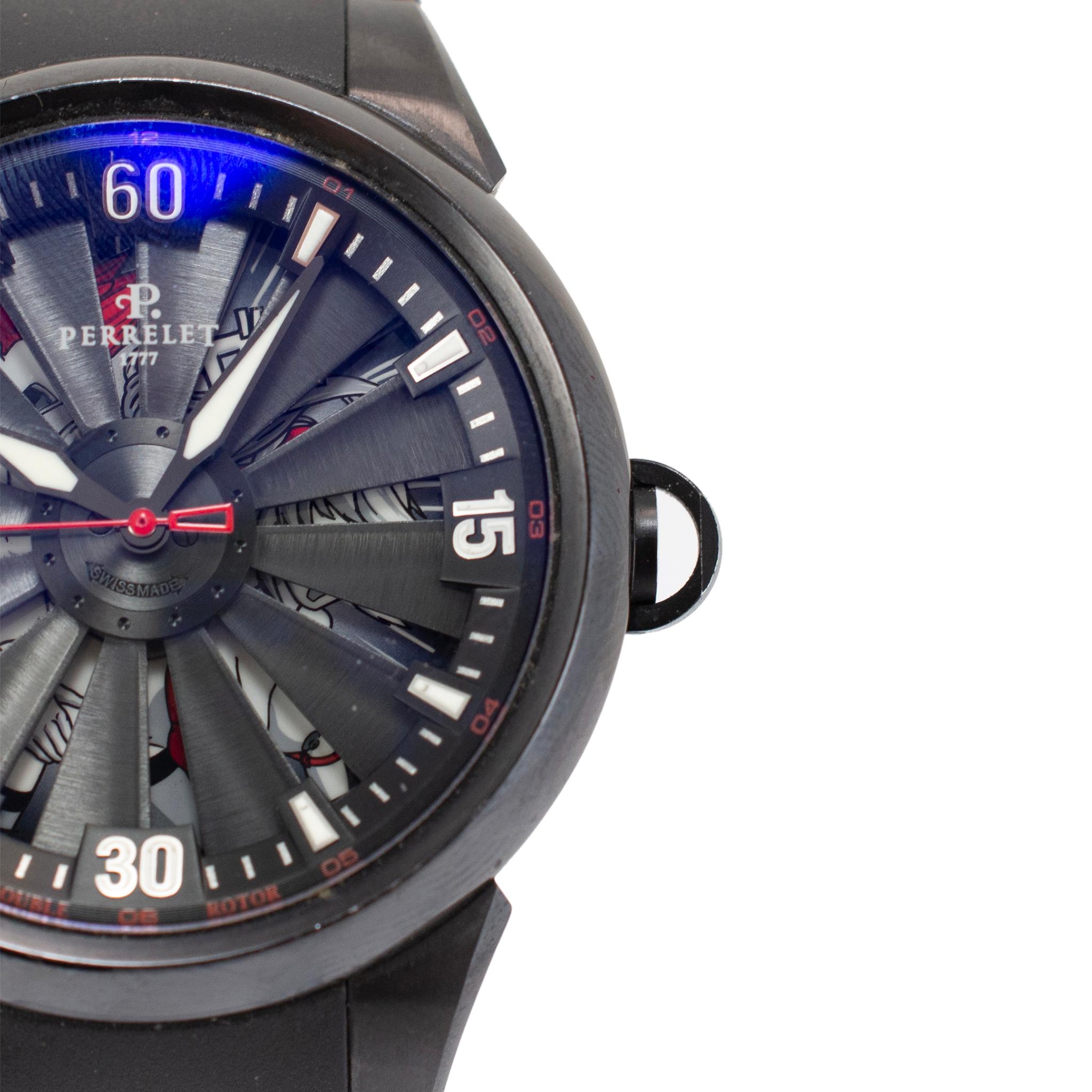 Perrelet Turbine 44MM A4021/3 Limited Edition Erotic Dial Stainless Steel Watch For Sale 2