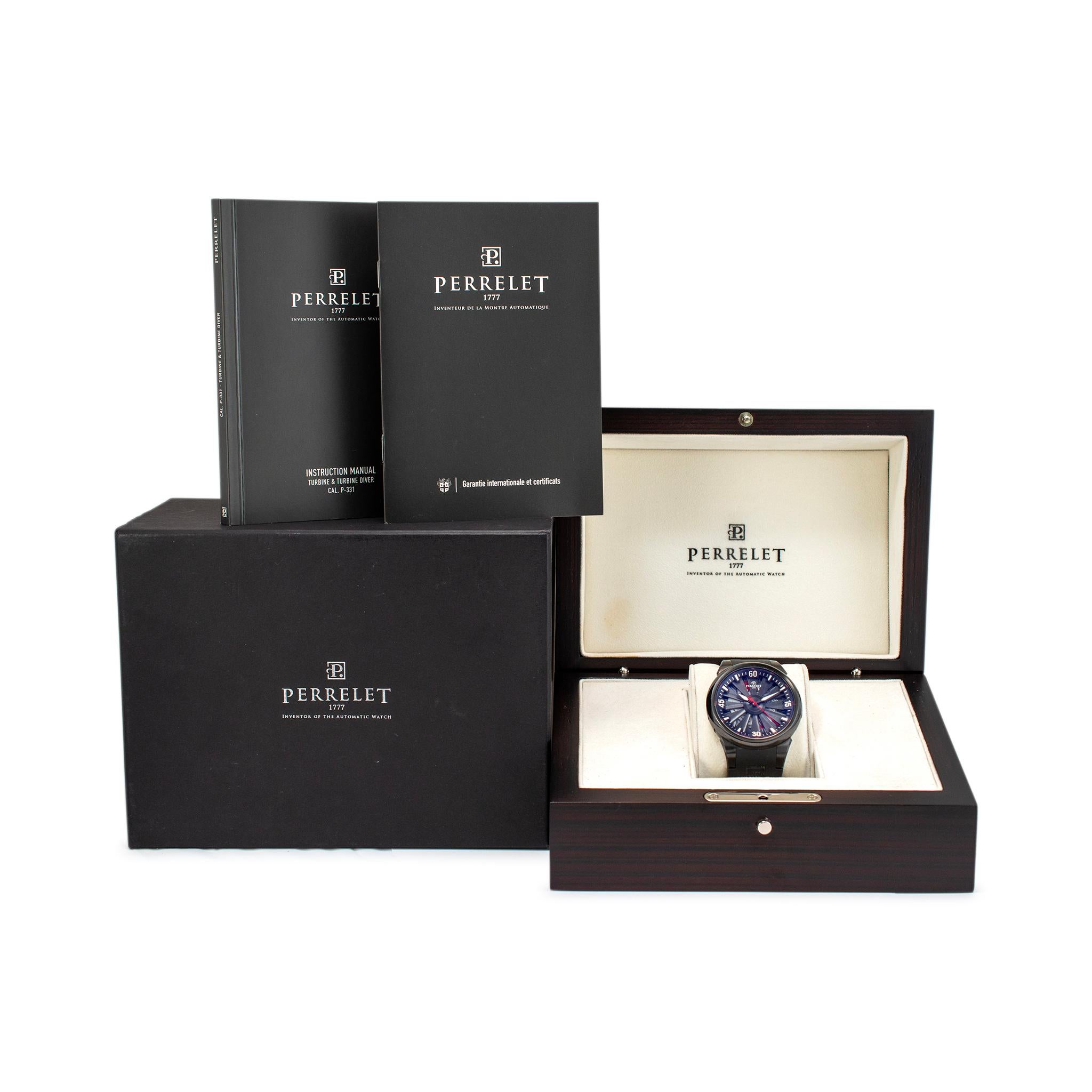 Perrelet Turbine 44MM A4021/3 Limited Edition Erotic Dial Stainless Steel Watch For Sale 4