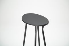 Perret Stool by Atelier Jones: Black Oak & Steel, Mid-Century Modern