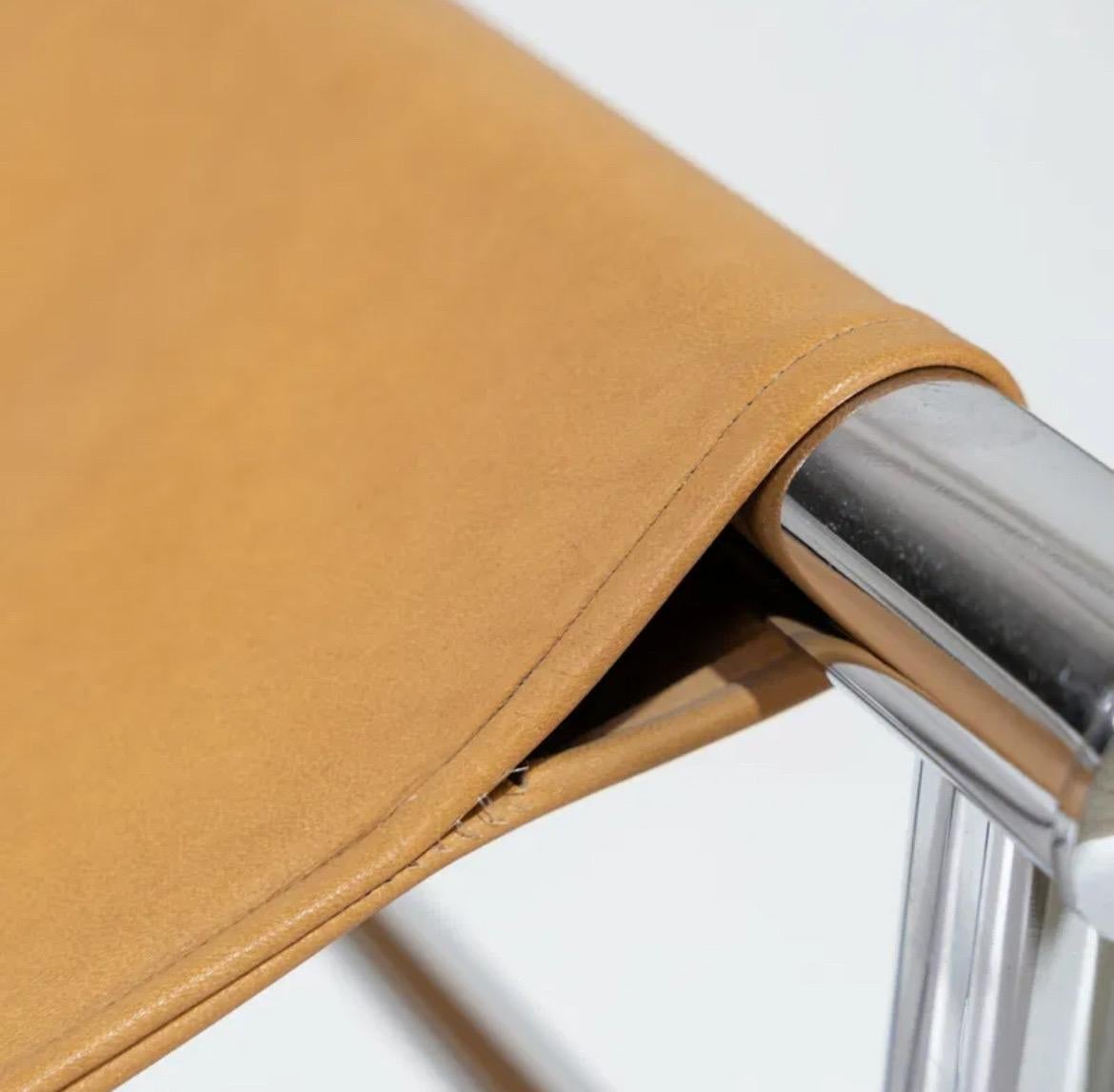 Perriand, Jeanneret and Le Corbusier - LC9 Stool In Good Condition For Sale In Los Angeles, CA