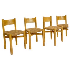 Sedie da pranzo Perriand Meribel originali in paglia Spedizione gratuita Chiamami per discuterne