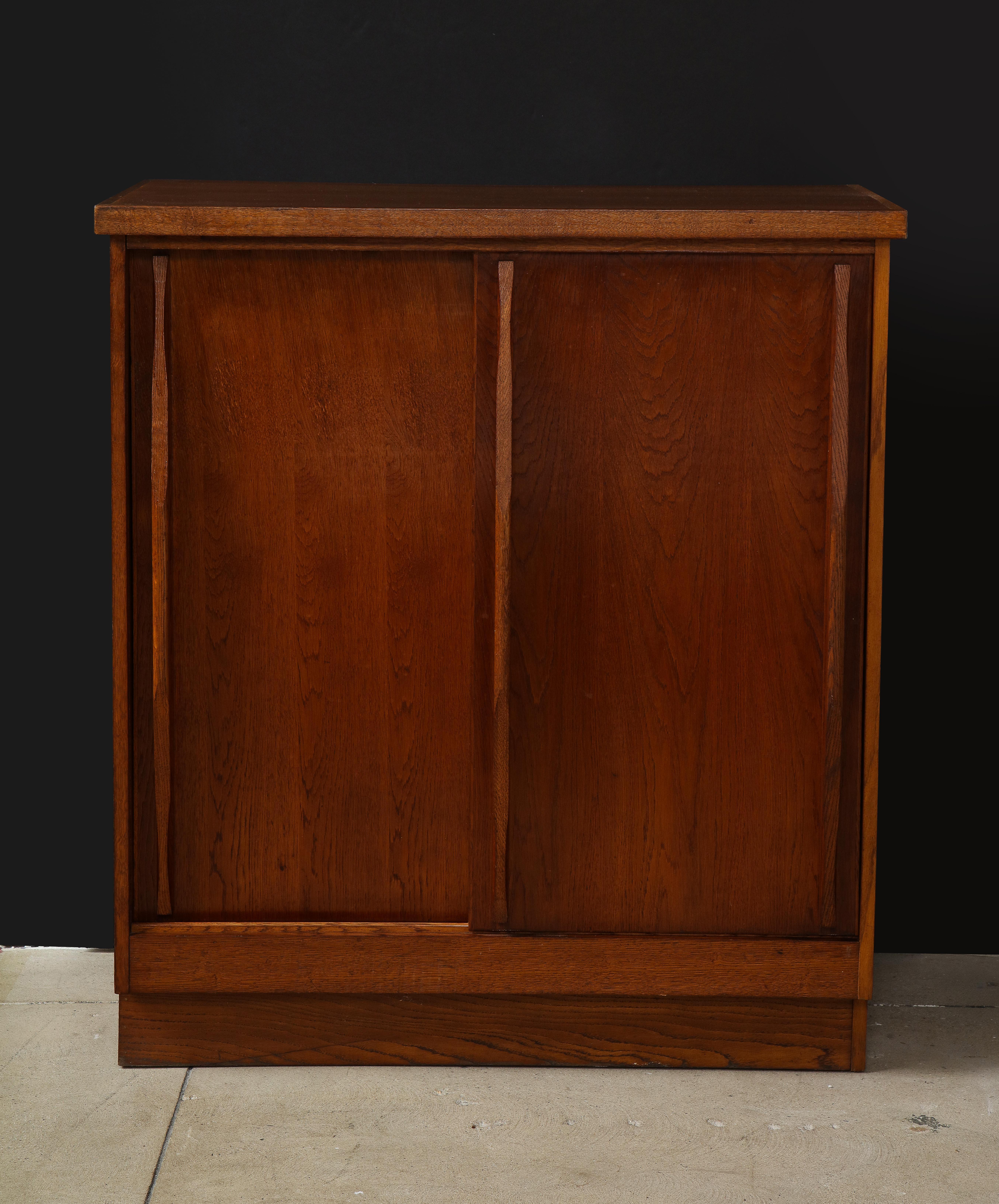 upright cabinet with doors