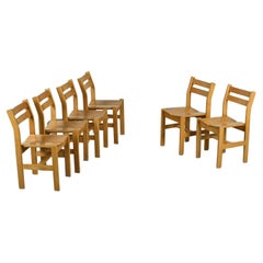 Perriand Selection Six Chairs from Les Arcs Ski Resort By Roland Haeusler