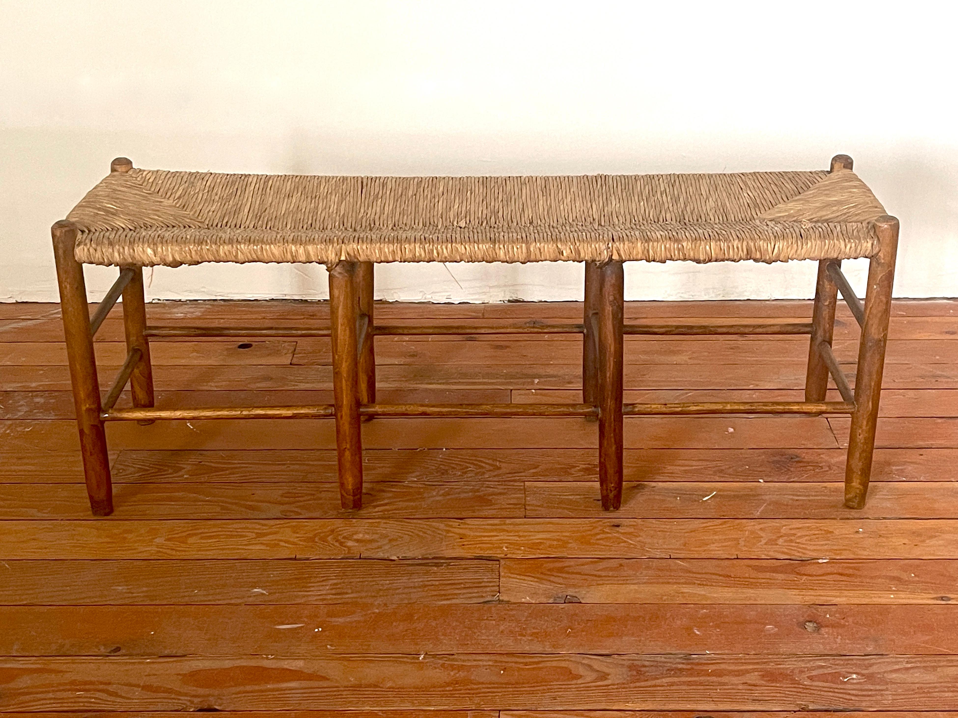 Mid-20th Century Perriand Style Bench