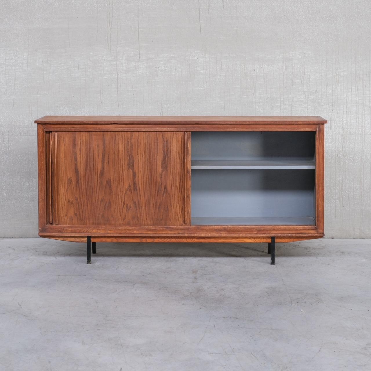Perriand Style Mid-Century French Sideboard For Sale 9