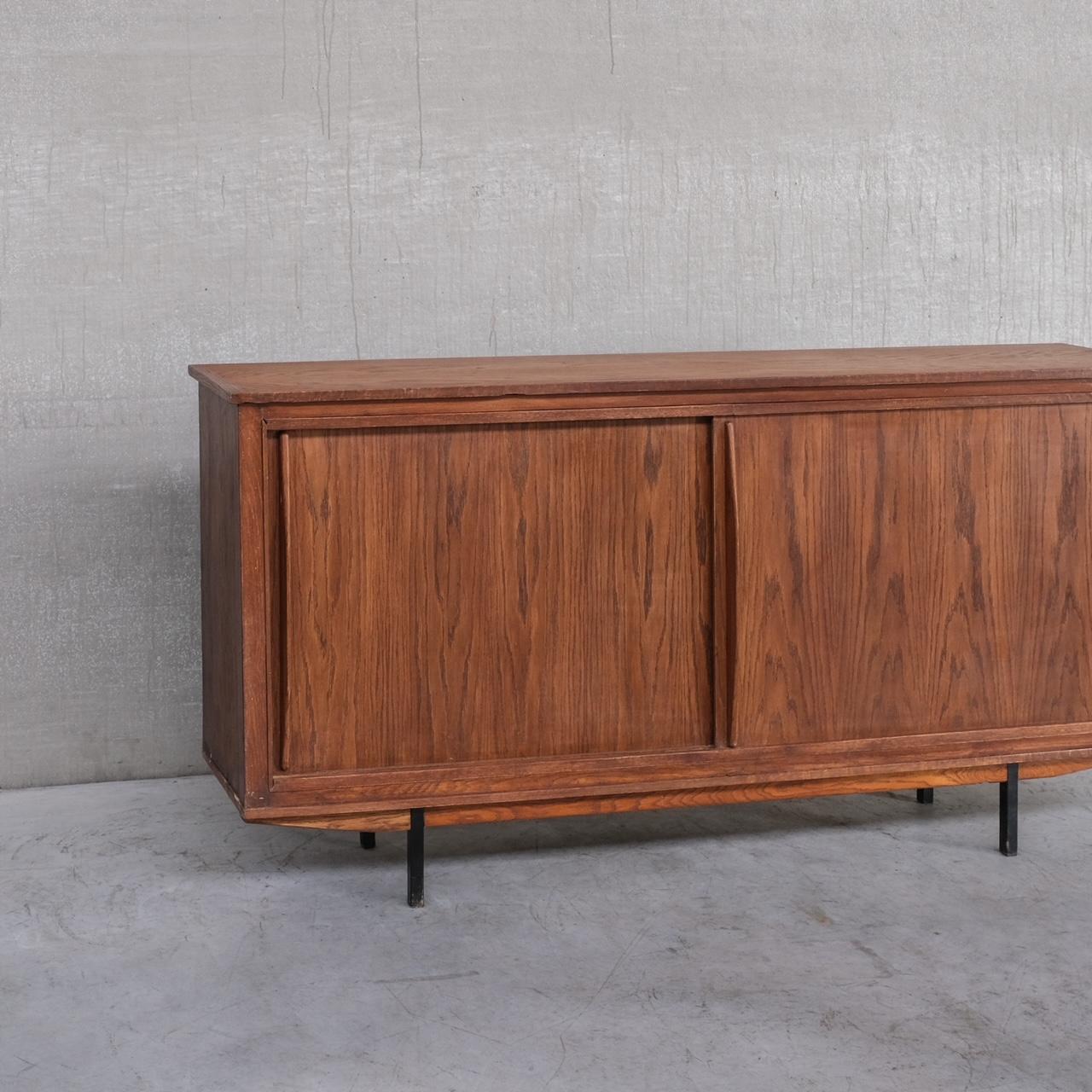 Perriand Style Mid-Century French Sideboard In Good Condition For Sale In London, GB