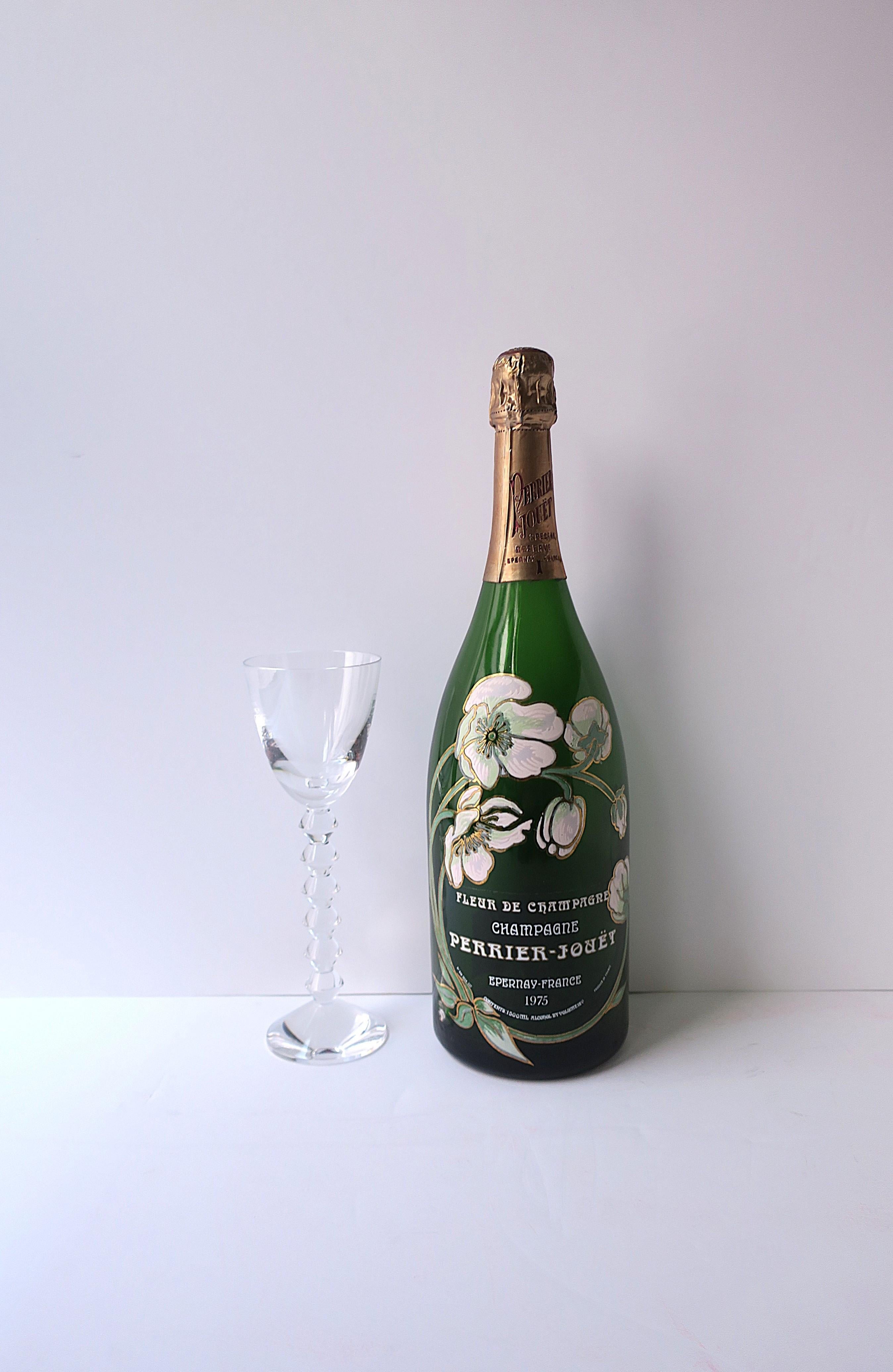 20th Century Perrier-Jouet Magnum Champagne Bottle, France, 1975 For Sale