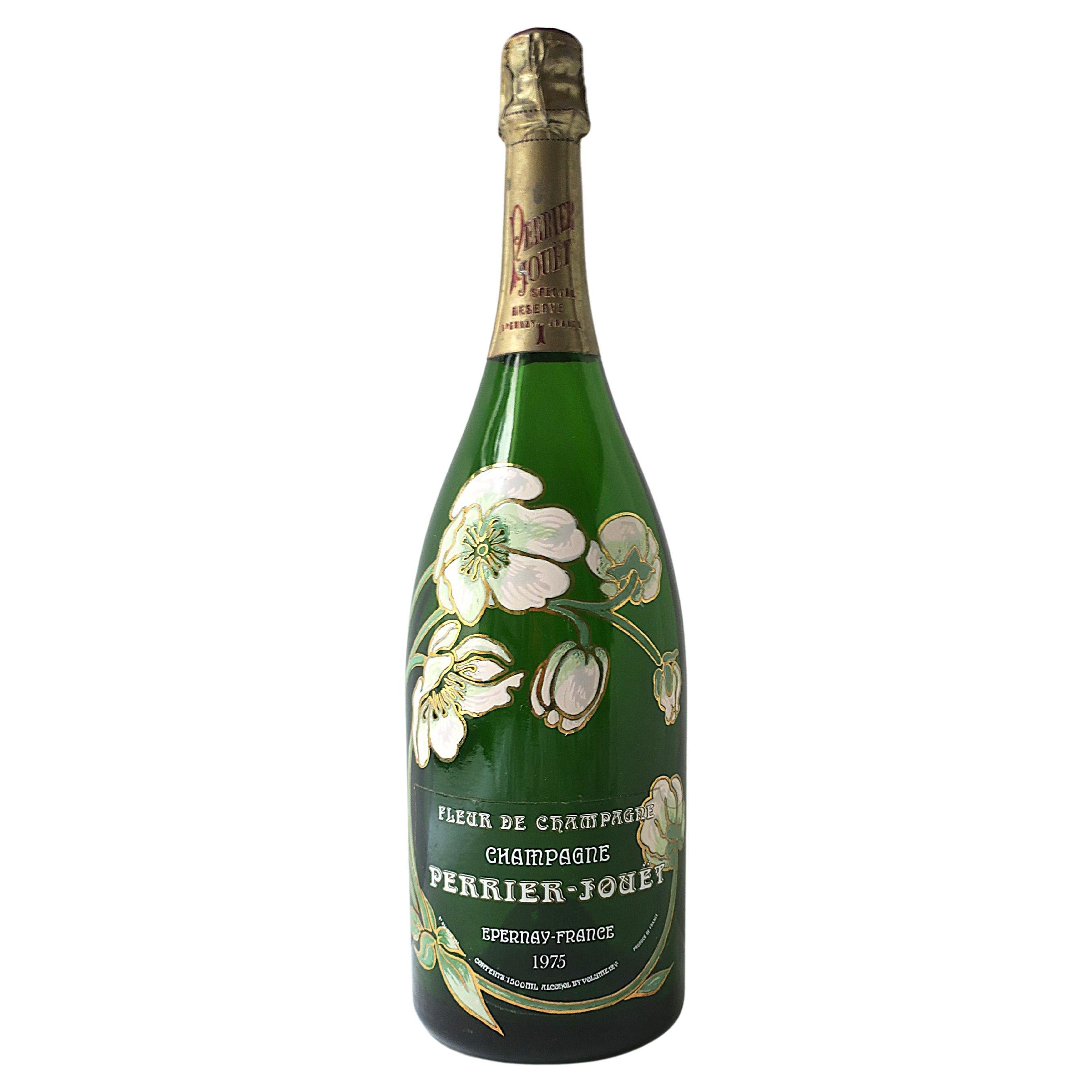 Perrier-Jouet Magnum Champagne Bottle, France, 1975 For Sale
