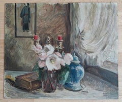 Still Life with Candlestick and Candy Box, Mid-20th Century