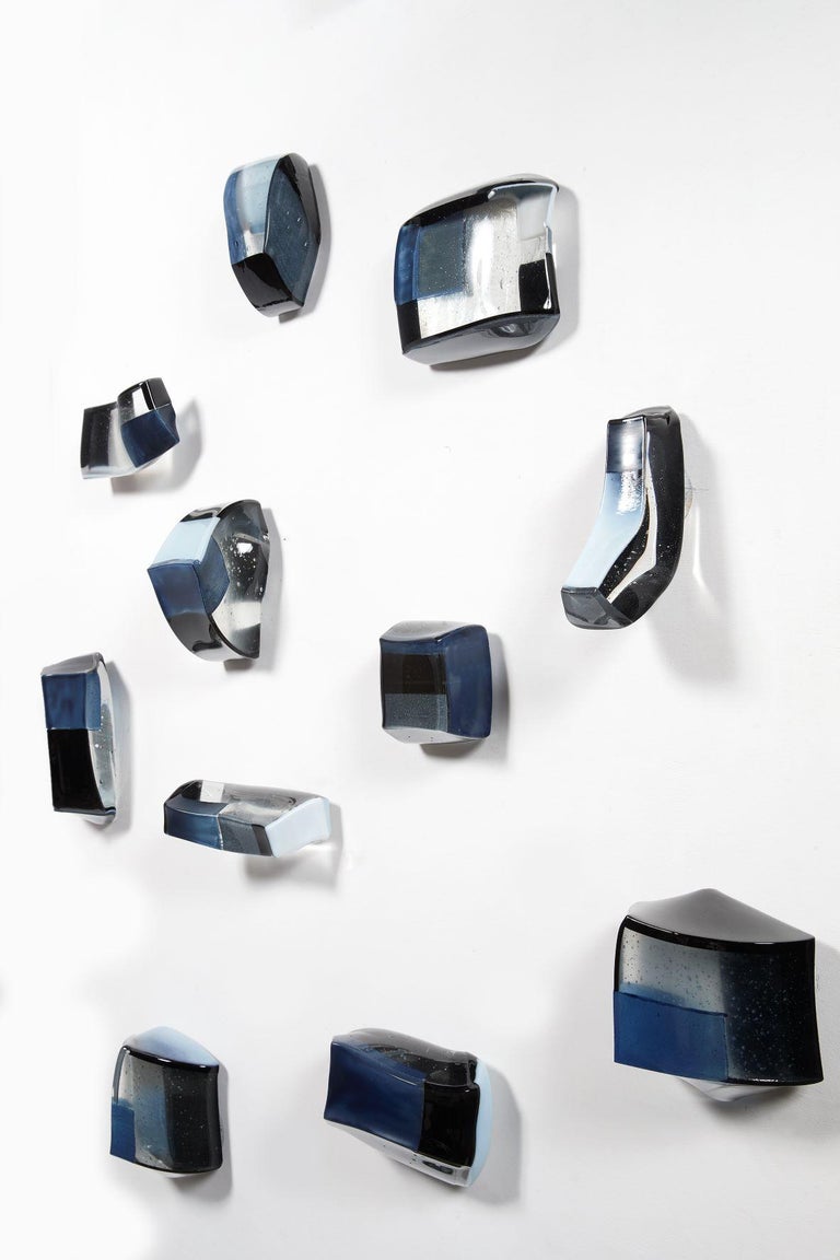 Perrin & Perrin Glass Sculptural Installation Splash One Made in