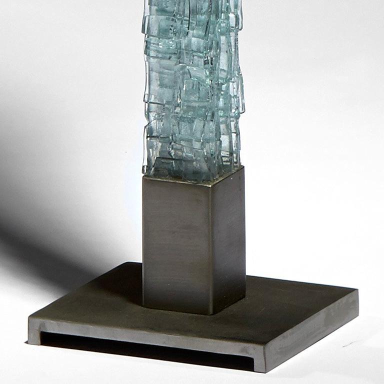 Parenthèse by Perrin & Perrin, Galerie Negropontes in Paris, France. One of a Kind glass sculpture 

Martine and Jacki Perrin have formed an inseparable artistic duo since 1967. They started working with ceramics while studying calligraphy with
