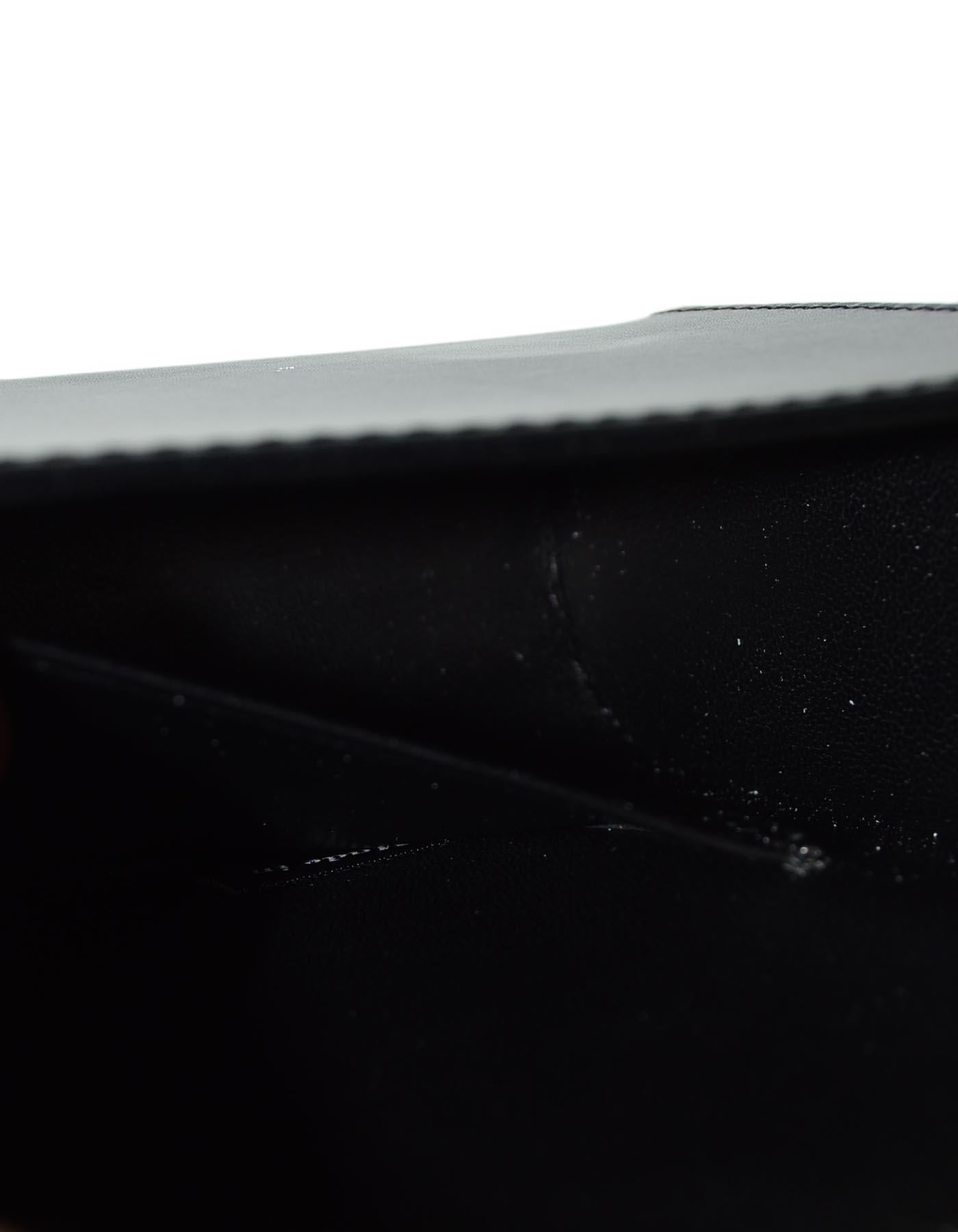 Perrin Black Calfskin Leather/Goldtone L'Eiffel Right Hand Glove Clutch Bag 1