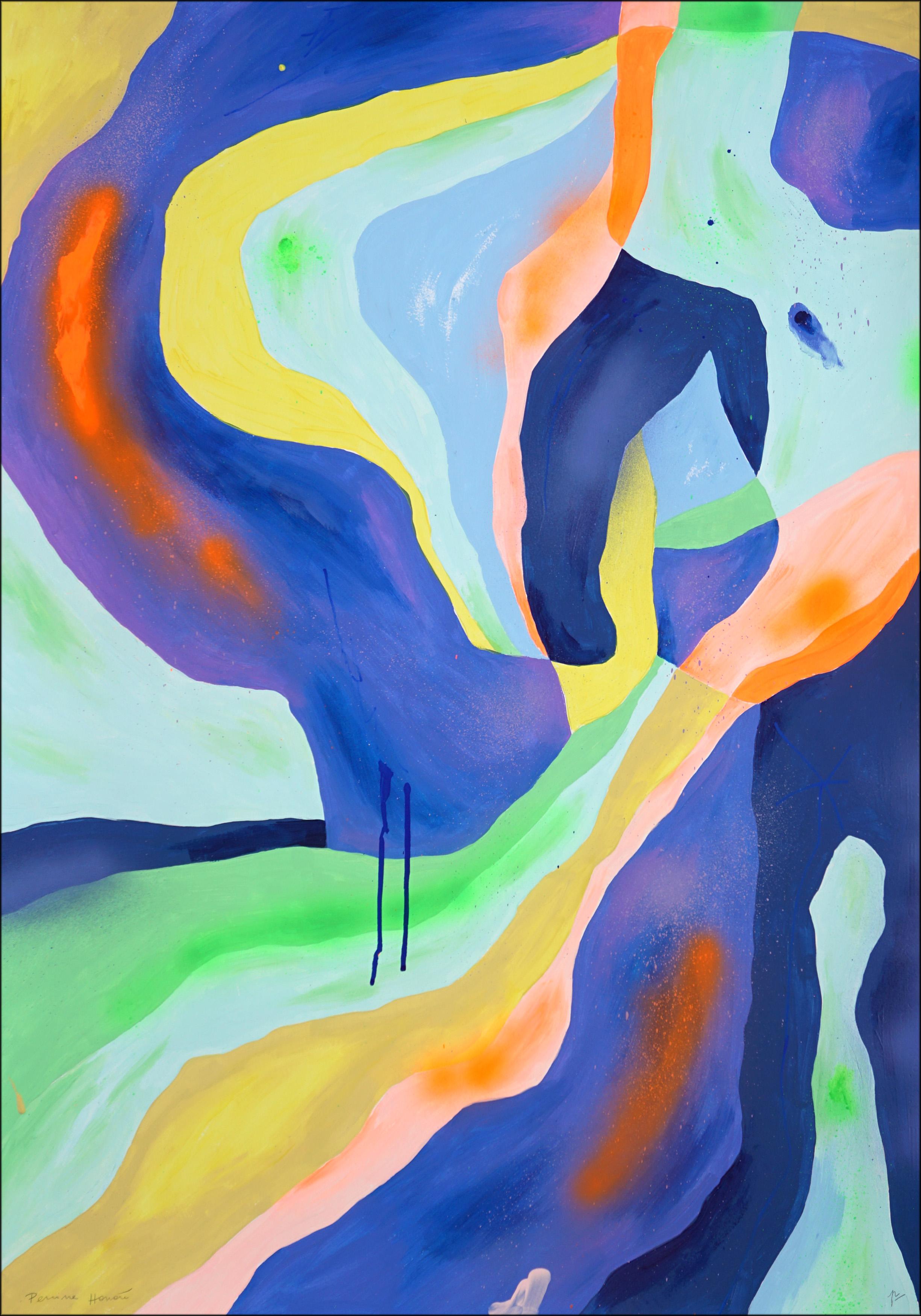 A Space & Greene & Greene Contemporary Abstraction, Modern Gestural, Paper