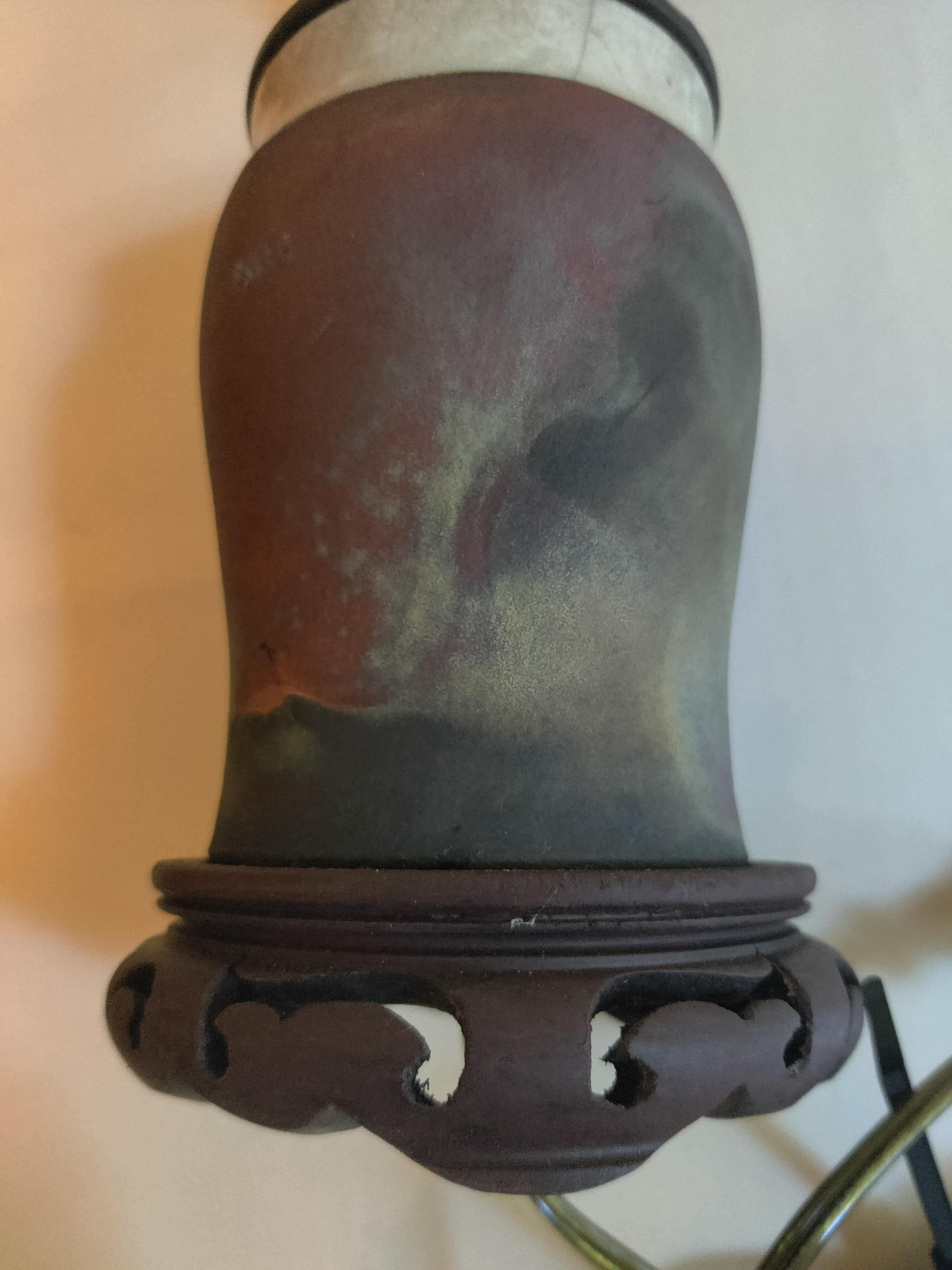 Perrino Hand Made Lámpara de cerámica Cincinnati Alfarería en venta