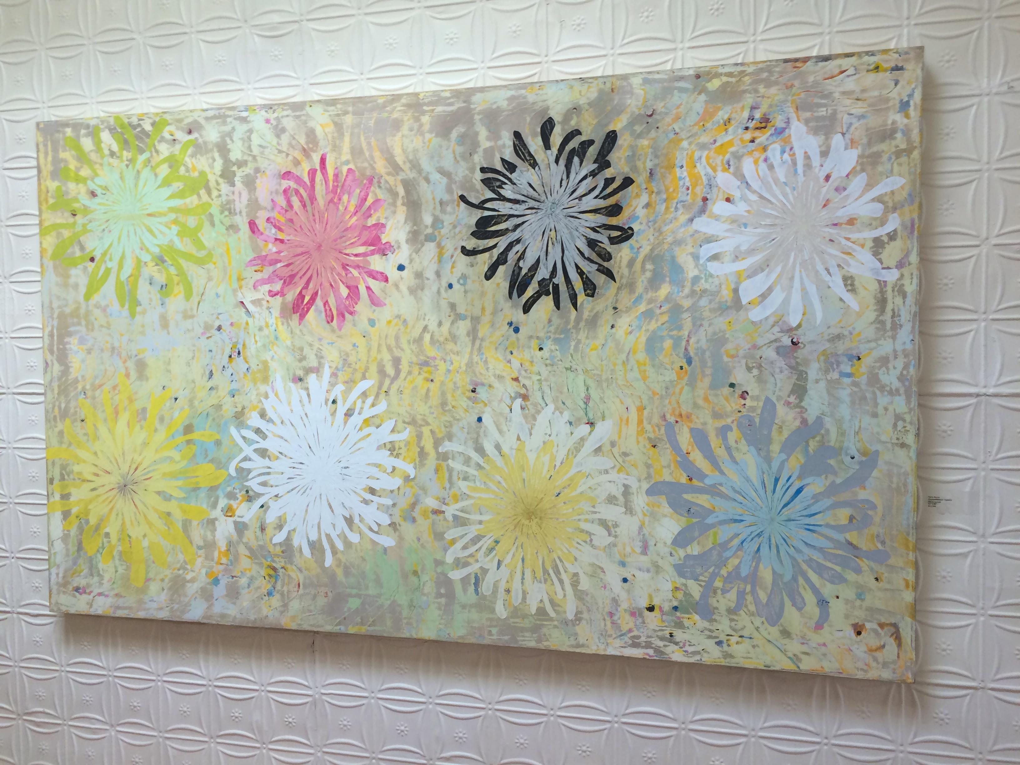 Chrysanthemum Tapestry, oil on canvas, 51