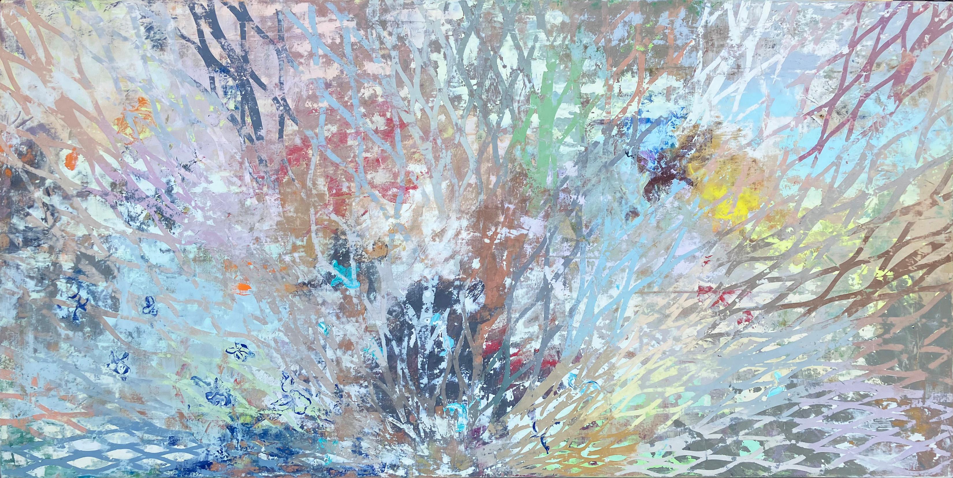 Perry Burns Abstract Painting – kristallisieren