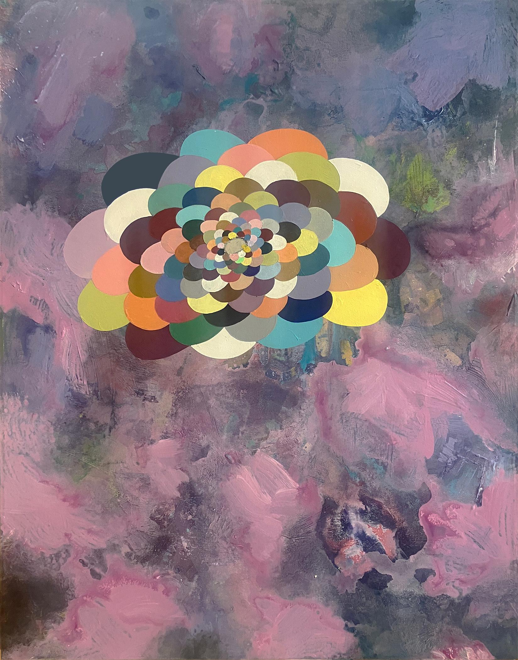 Abstract Painting di Perry Burns - Cumulo