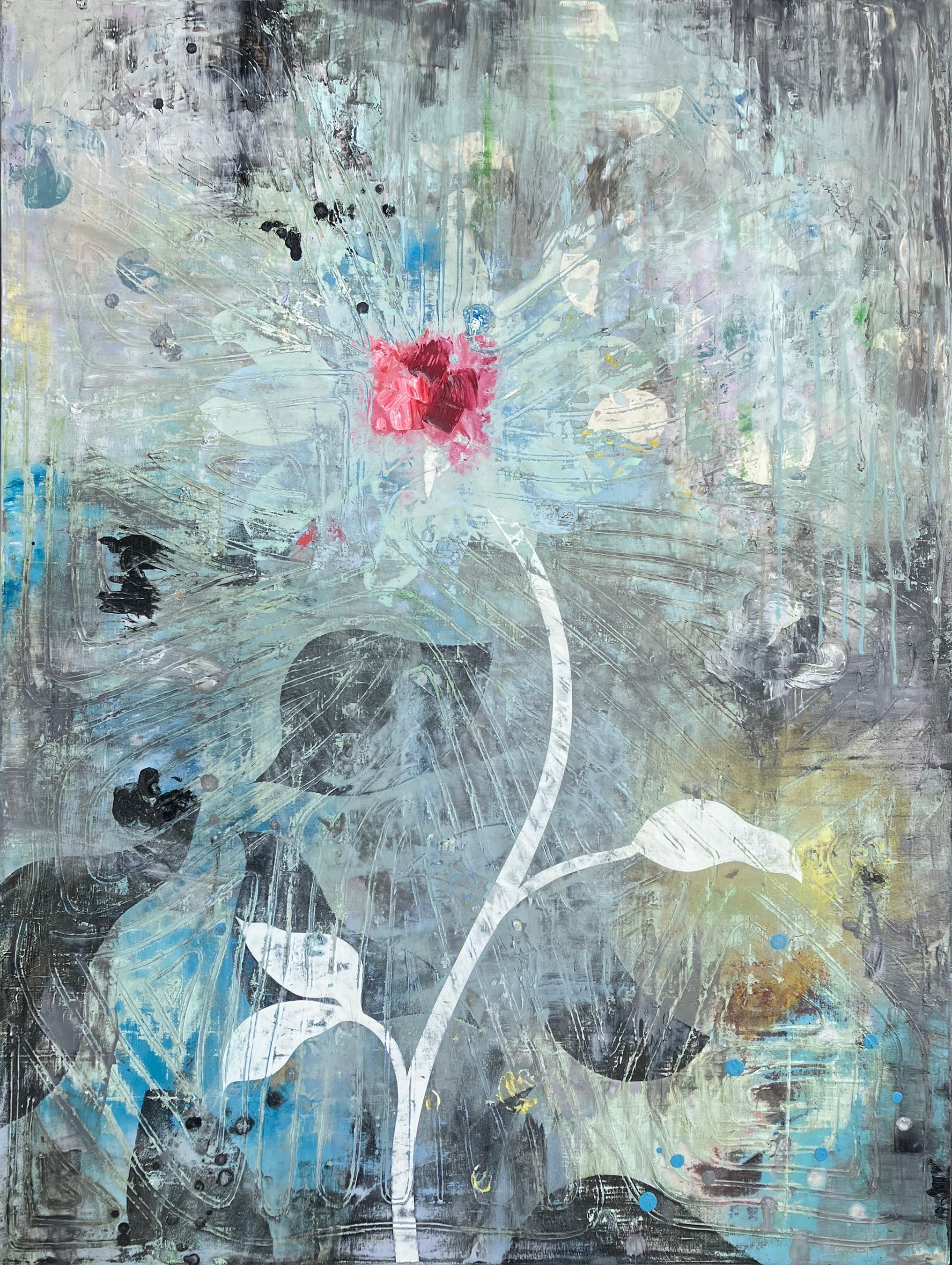 Perry Burns Figurative Painting - The first ever flower