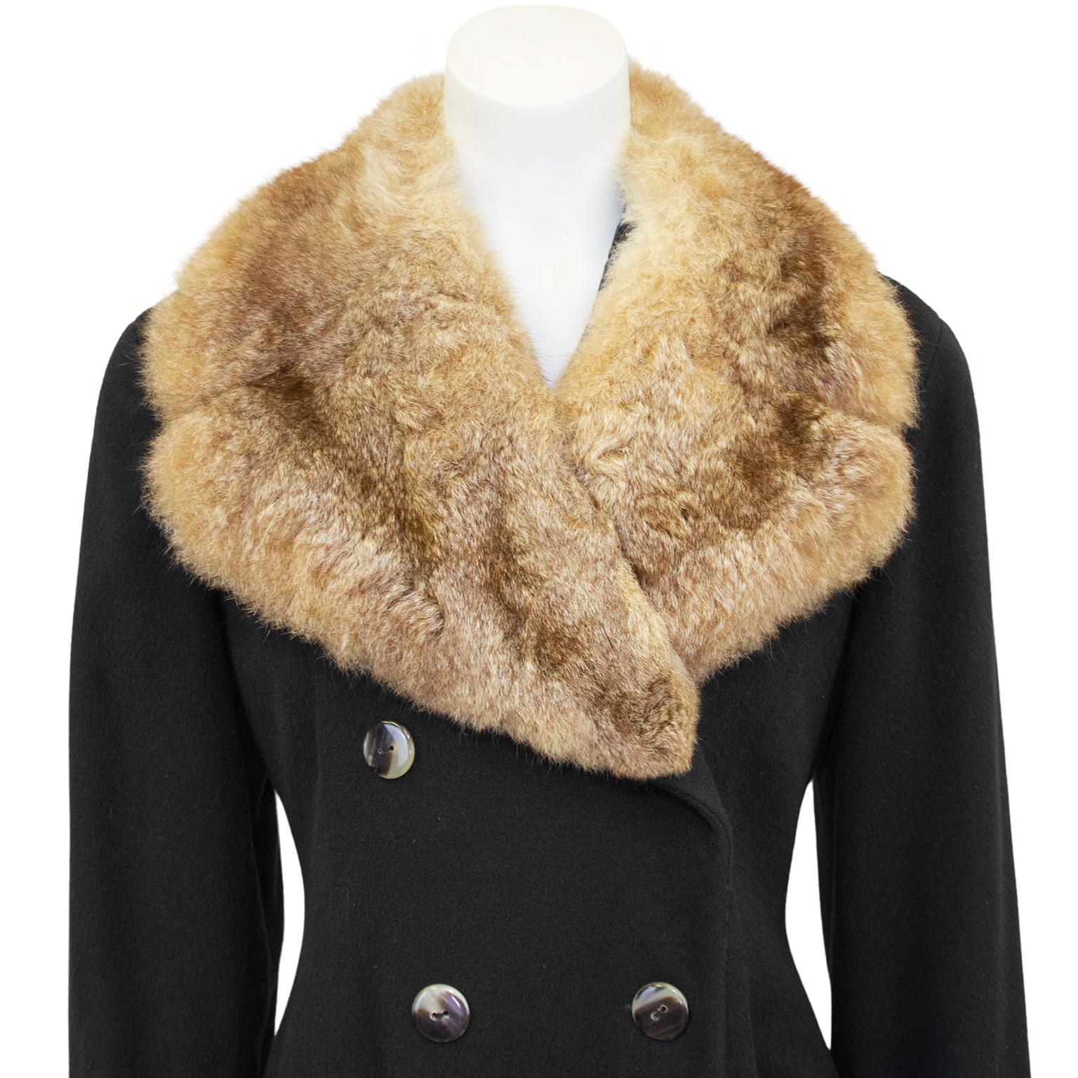 dress coat with fur collar