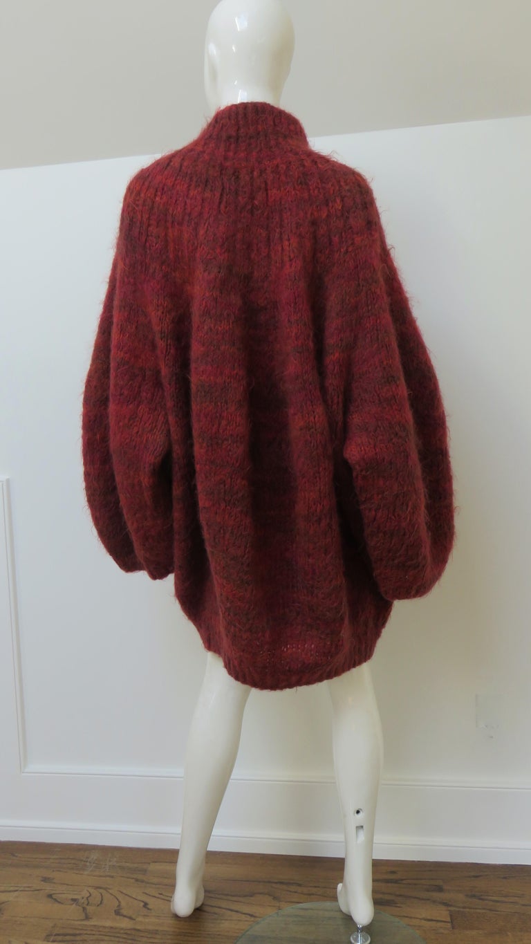Perry Ellis 1980s Oversized Sweater For Sale 7