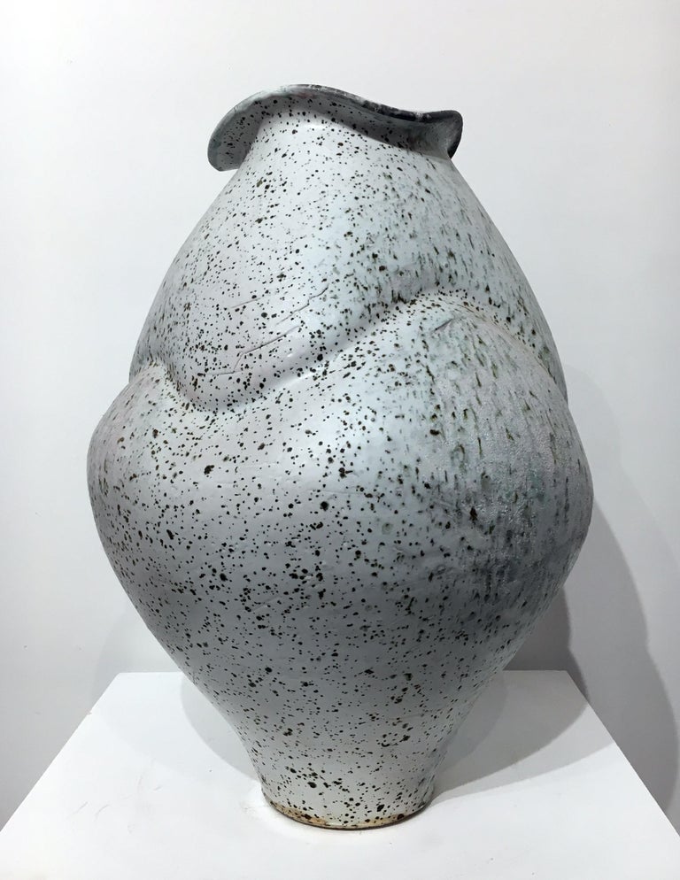 Perry Haas - Contemporary Large Ceramic Jar, Porcelain with Shino Glaze ...