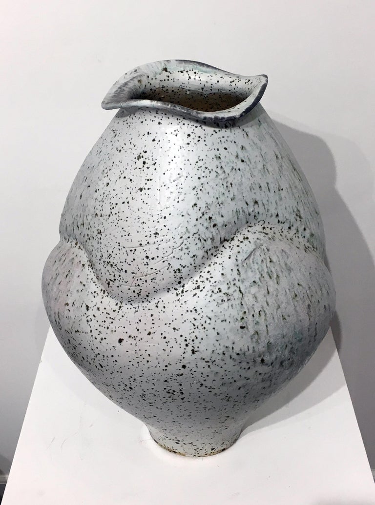 Perry Haas - Contemporary Large Ceramic Jar, Porcelain with Shino Glaze ...