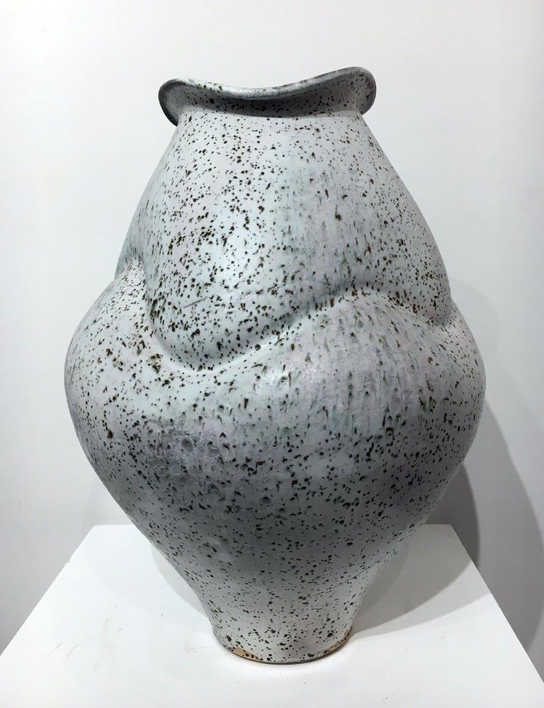 Perry Haas - Contemporary Large Ceramic Jar, Porcelain with Shino Glaze ...