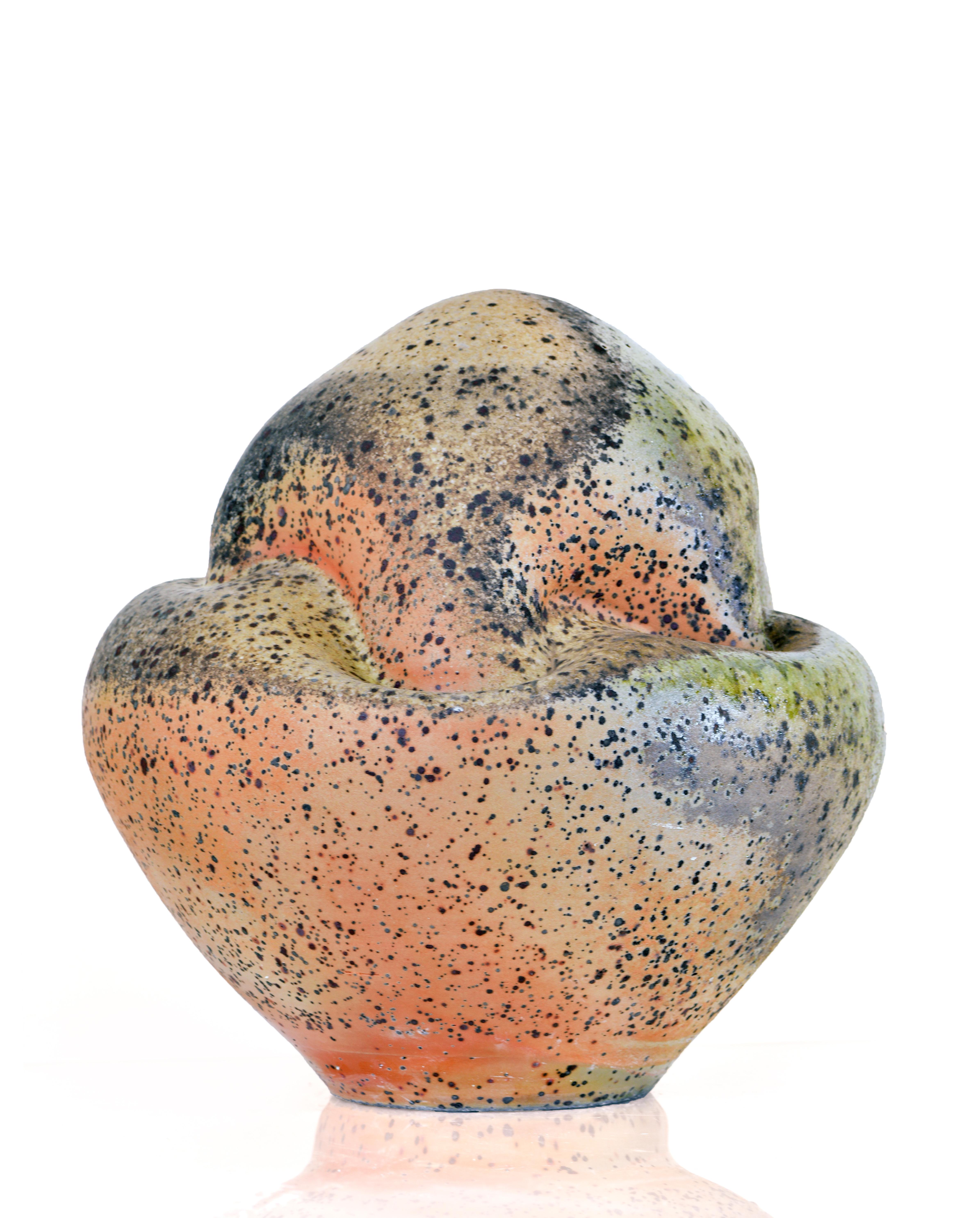 Porcelana, Escultura, Contemporáneo, Diseño, Esmalte, Partículas de hierro, Forma cerrada en venta 1