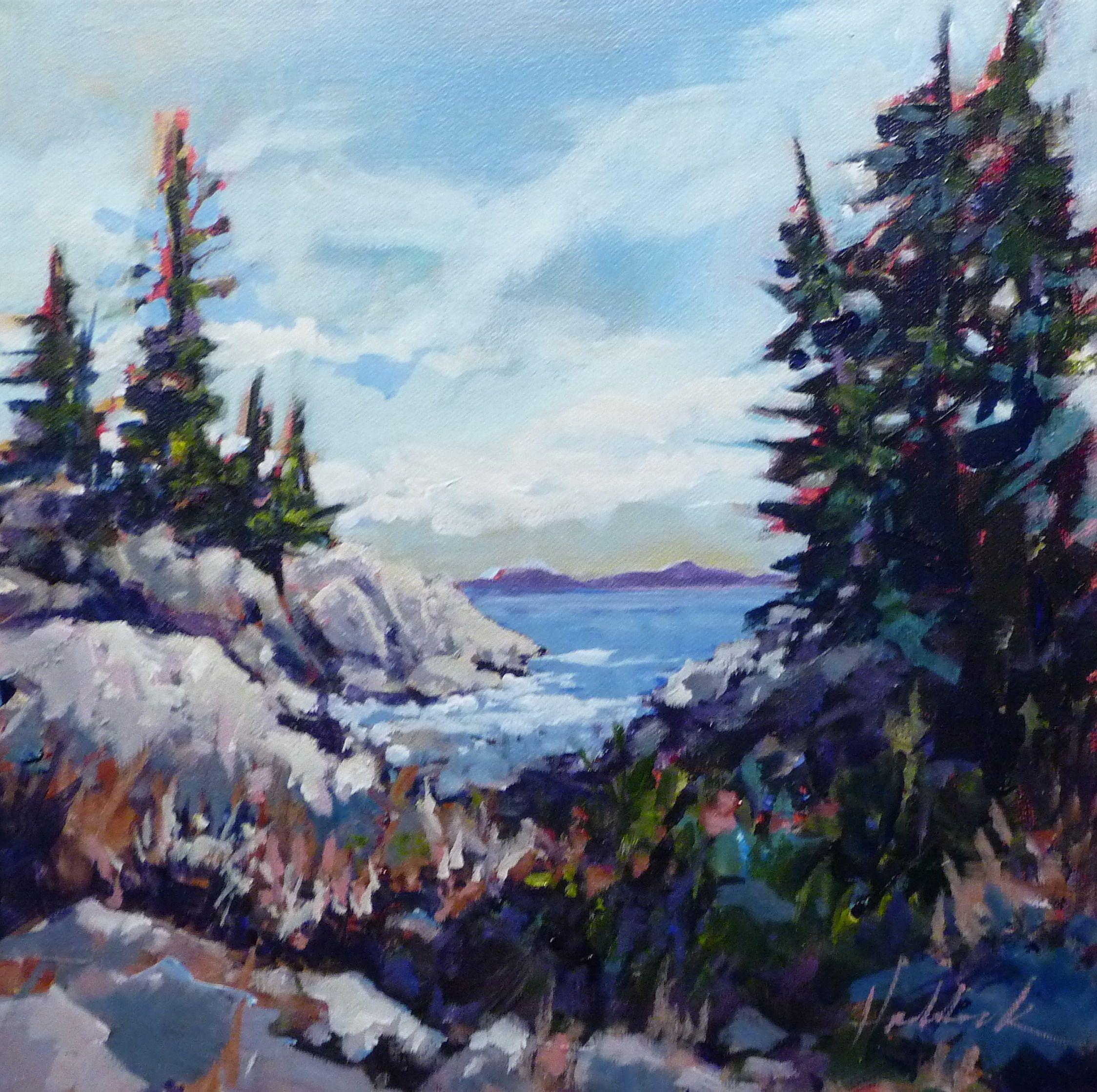 Along the Trail, Gemälde, Acryl auf Leinwand