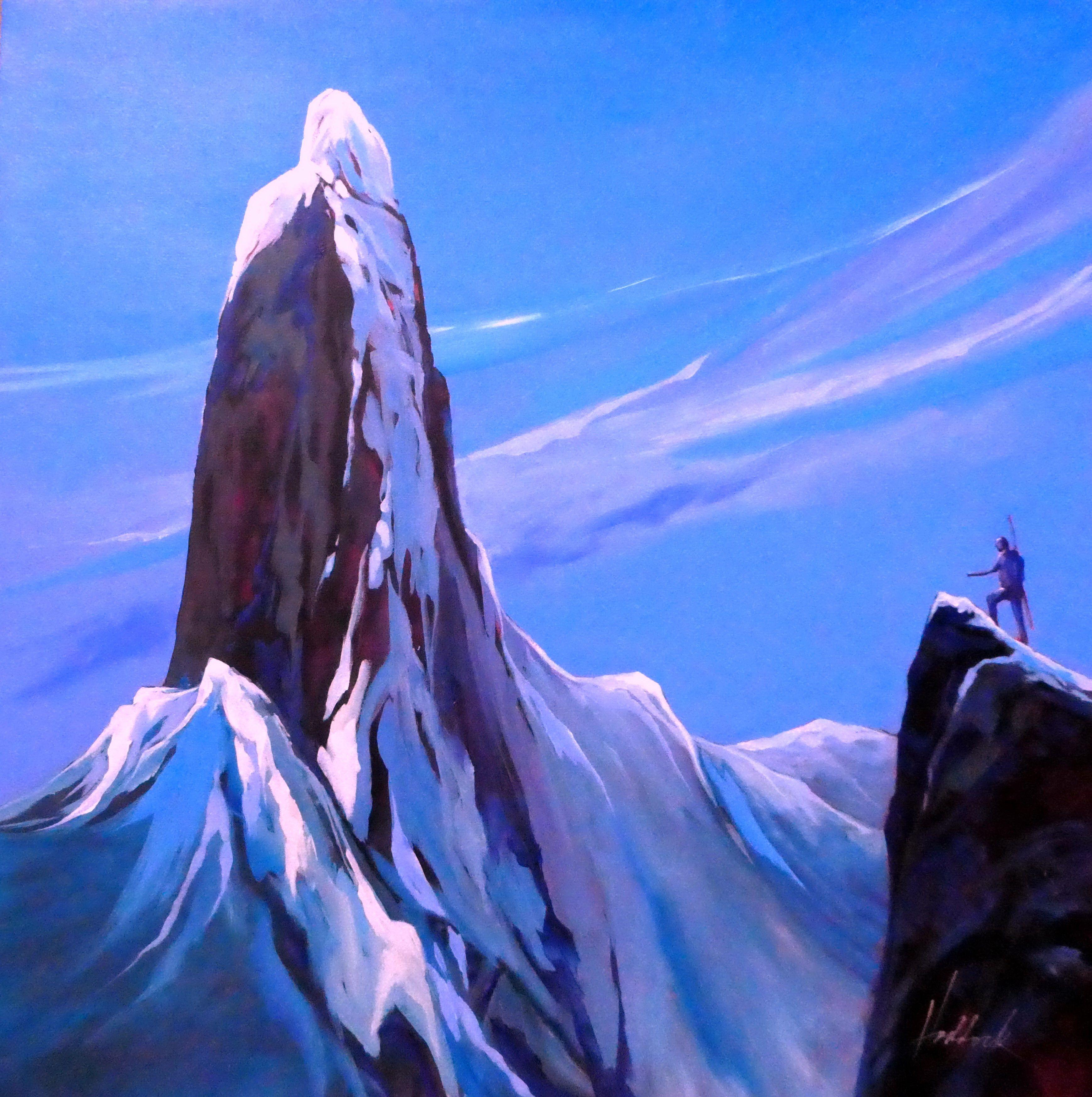 Landscape Painting de Perry Haddock - Ambición, Pintura, Acrílico sobre lienzo