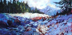 Icy Creek, Painting, Acrylic on Canvas
