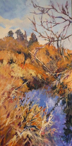Nicomekl Autumn, Painting, Acrylic on Canvas