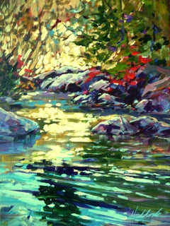 Oak Creek Embroidery, Painting, Acrylic on Canvas