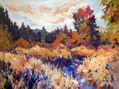 Textured Autumn, Painting, Acrylic on Canvas