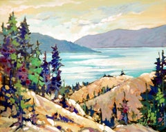 Top of the Trail, peinture, acrylique sur panneau de bois