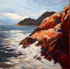 Tête de Heceta, peinture, acrylique sur toile