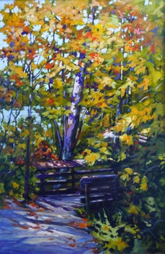 Trail Rails, peinture, acrylique sur toile