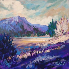 Vermilion Shadows, Painting, Acrylic on Canvas