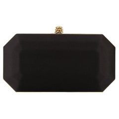 Perry Small Clutch Black Diamond Satin