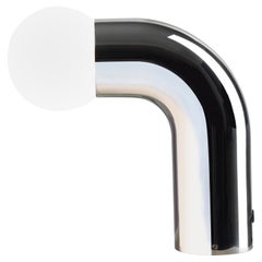 'Perry Tall' Polished Stainless Steel Table Lamp