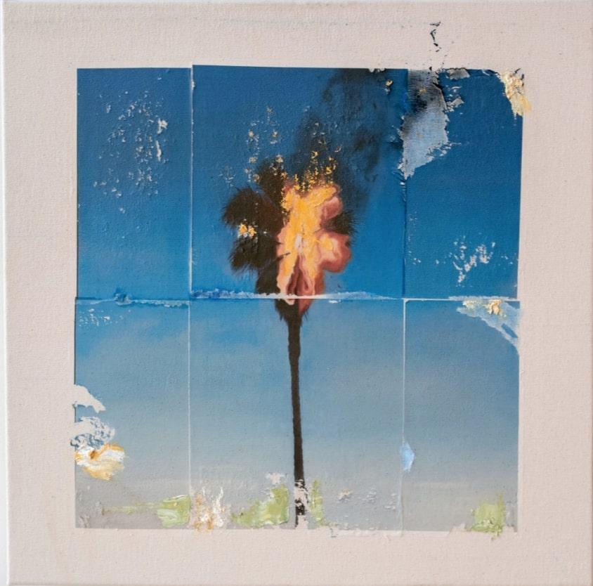 Perry Vàsquez Conceptual Minimalist Painting on Canvas, "The Ideal