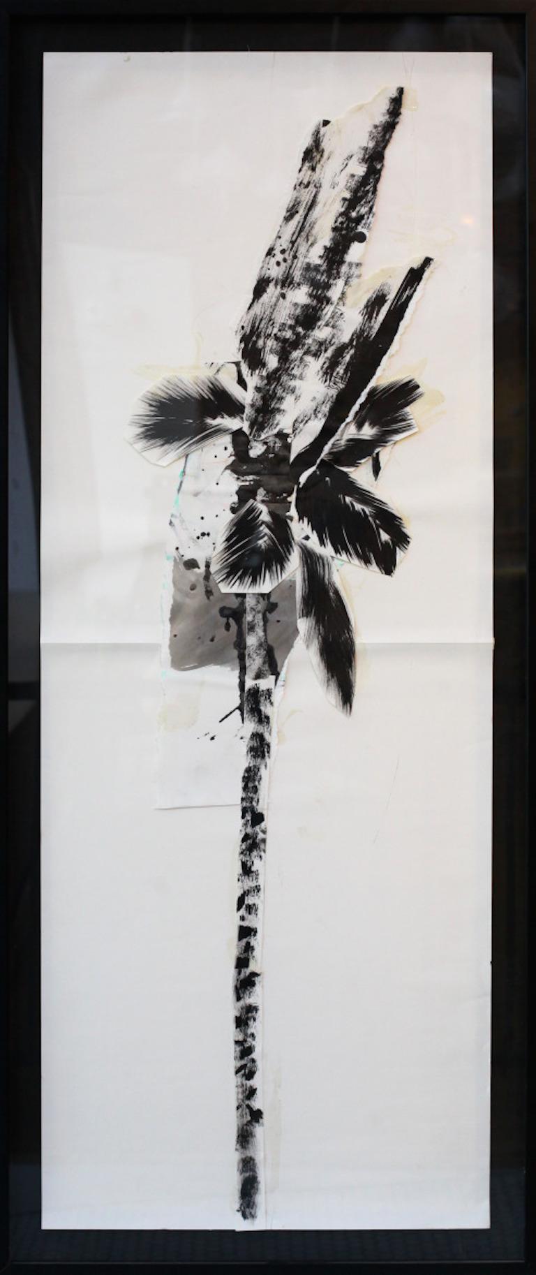 Contemporary Conceptual Collage, "Drunken Style Palm Tree" - Mixed Media Art by Perry Vàsquez