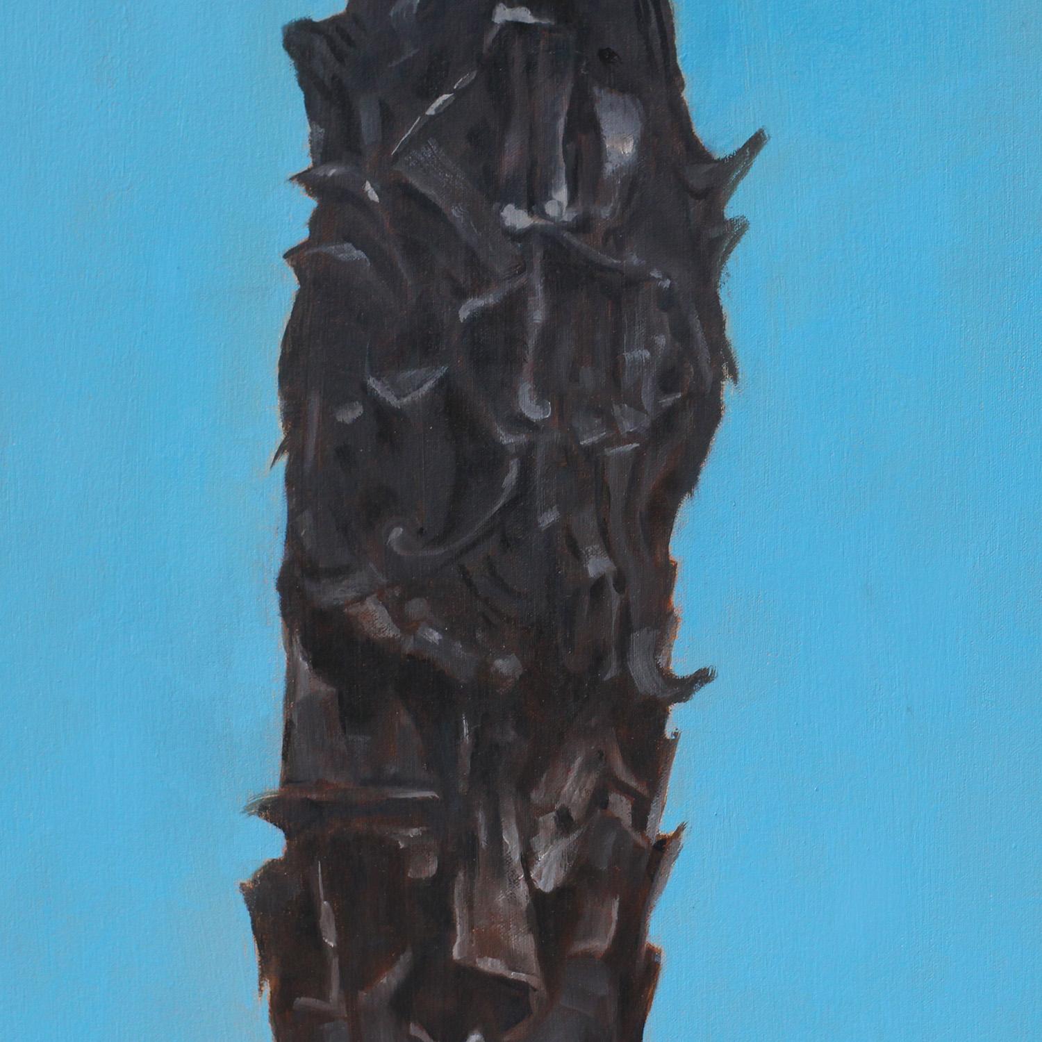 Pintura realista conceptual sobre palmeras, 