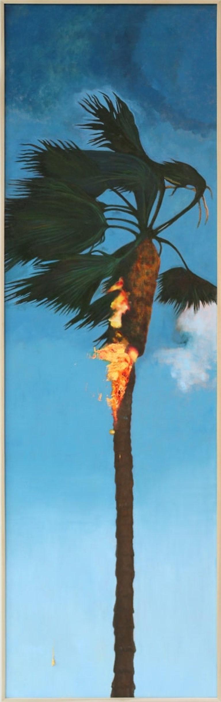 Perry Vàsquez Landscape Painting - Realist Conceptual Oil Painting, "Landscape 3"