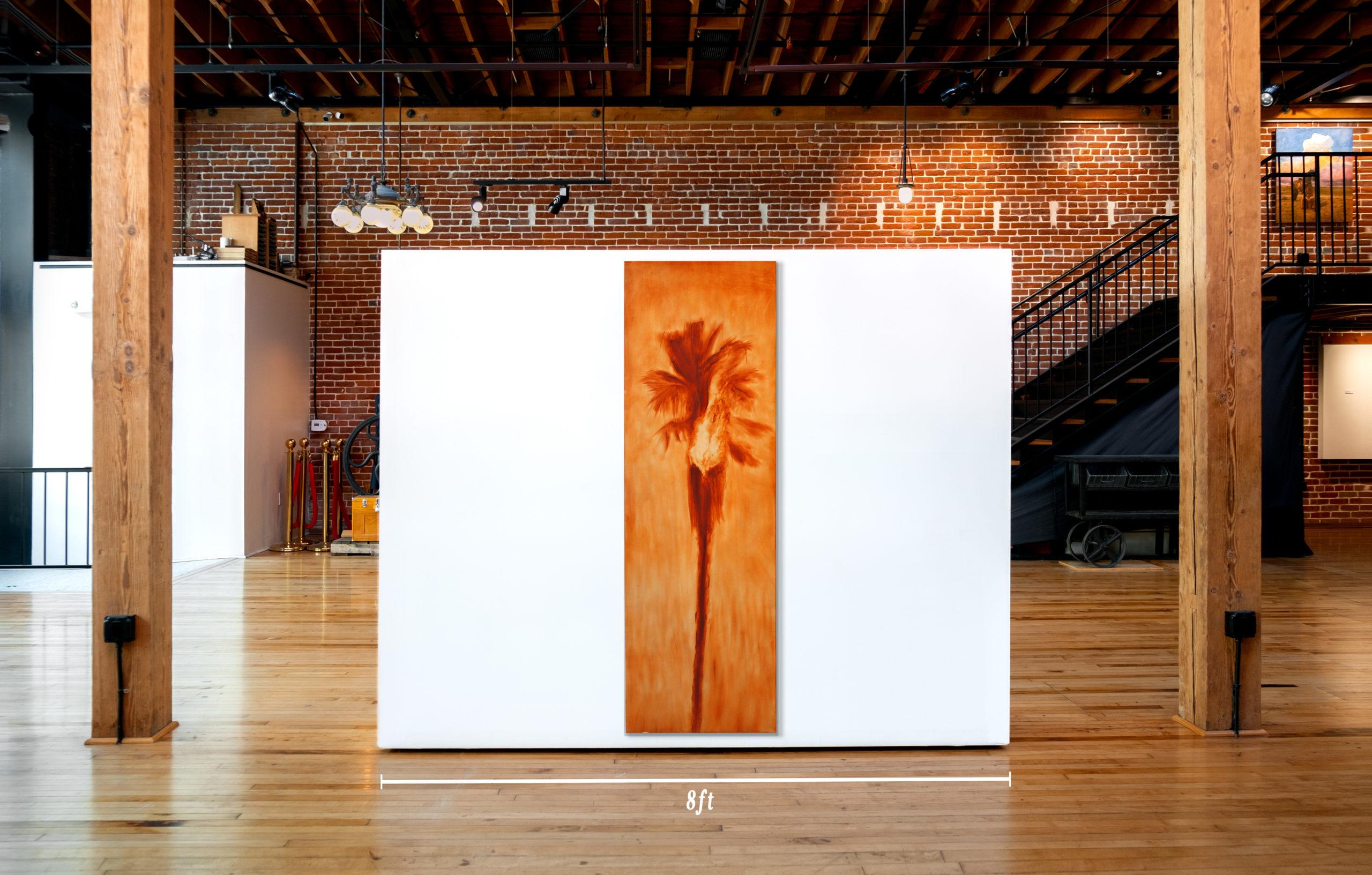 Conceptual Realistic Palm Tree Oil Painting, 