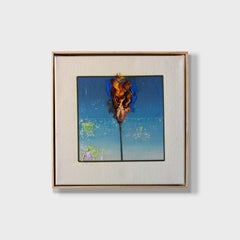 Contemporary Conceptual  Palm Tree Painting, "The Ideal Copy 0014"