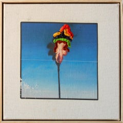 Contemporary Conceptual Palm Tree Painting, "The Ideal Copy 0017"