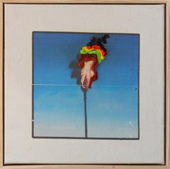 Peinture contemporaine conceptuelle de palmier, "La copie idéale 0018"
