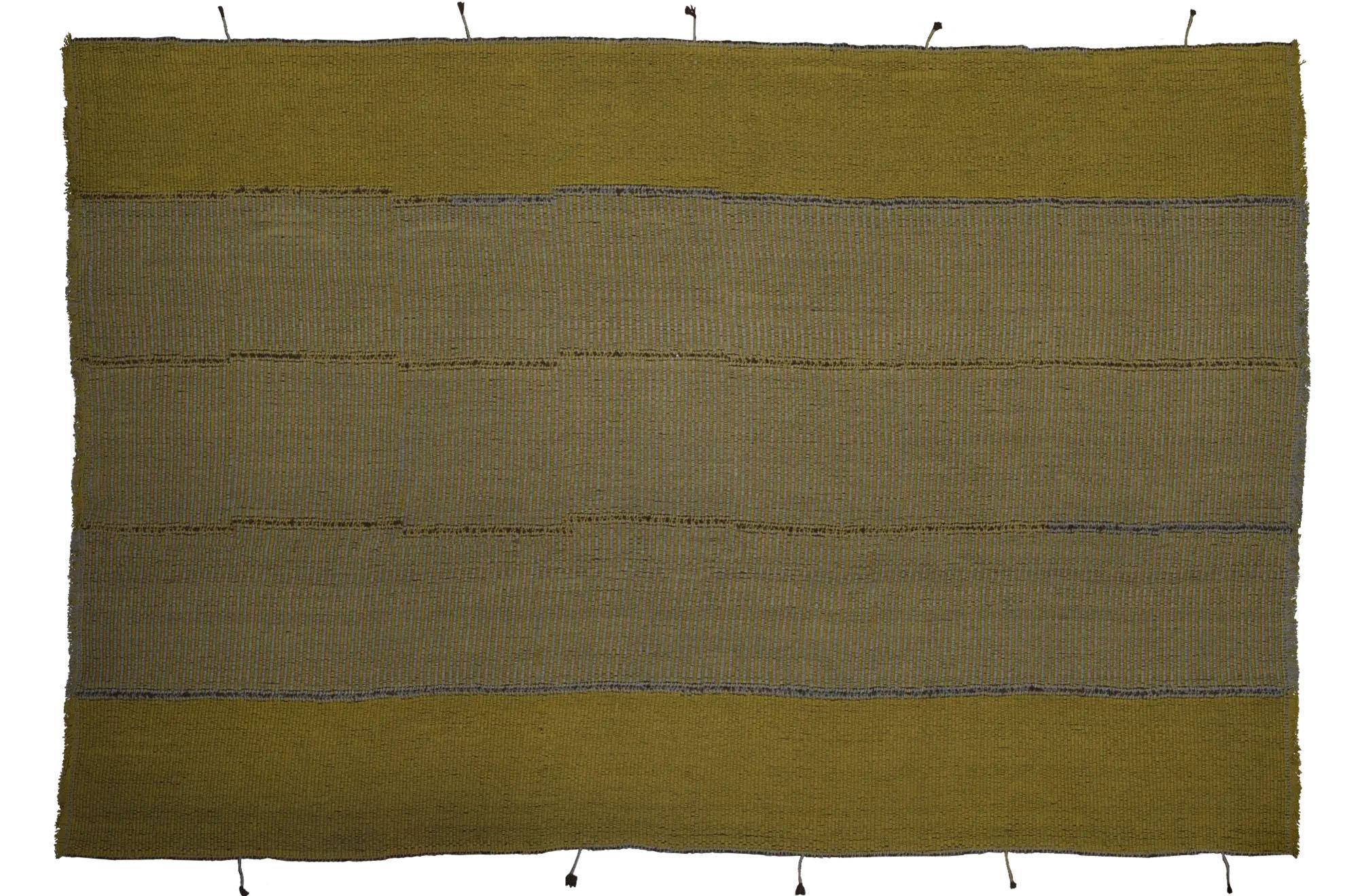 Tribal Persain Area Rug - Flat Weave - Olive Green For Sale
