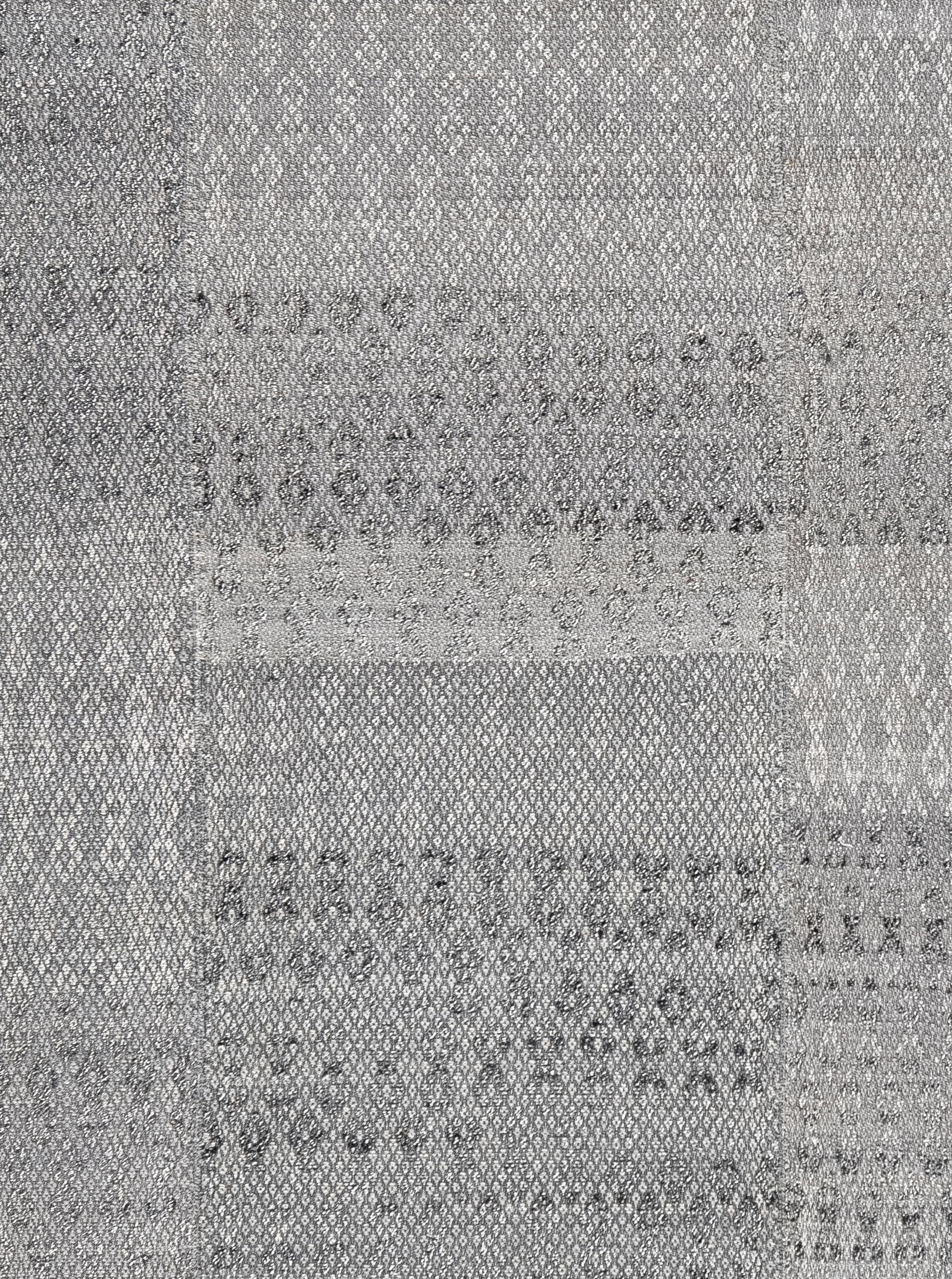 Laine Persain Handwoven Damavand Flatweave Rug in Natural Gray Tones en vente